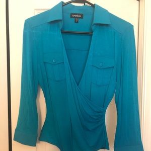 Bebe Turquoise Bodysuit